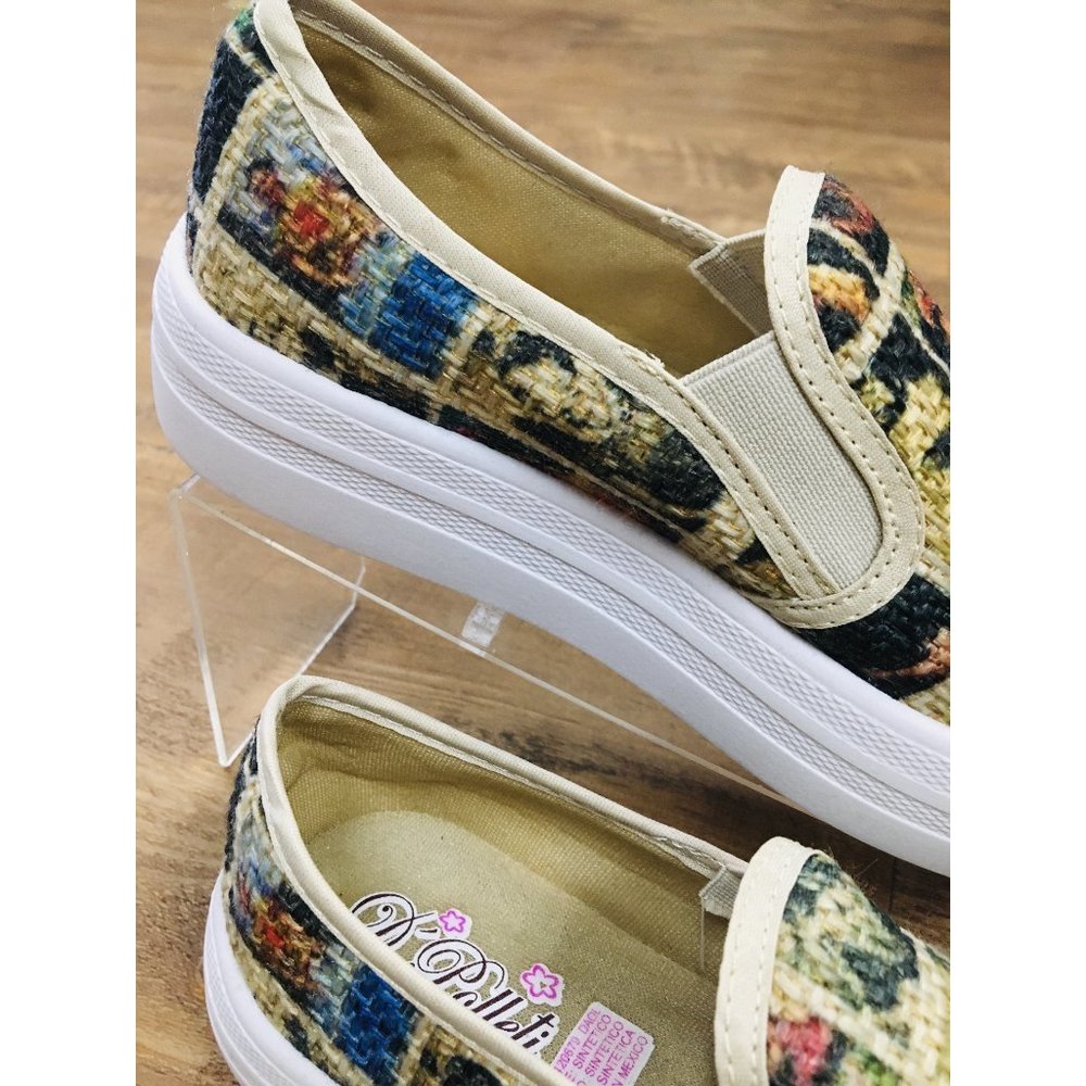 Frida Kahlo Famous Portraits Flat Slip-on Shoes - Picture 4 of 8